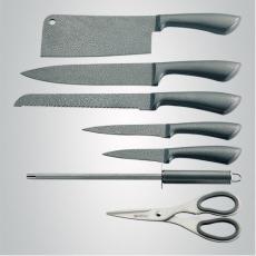 ROYALTY LINE 8 tlg. Messer-Set mit Acrylstnder Farben Siber